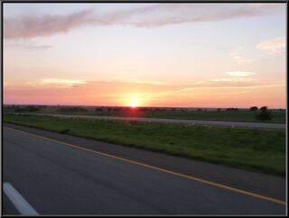 Sunset on the plains