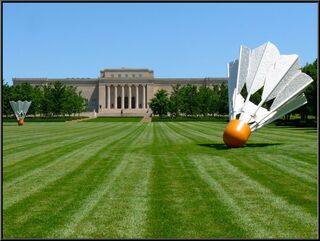 Oldenburg Shuttlecocks, the museum is the net