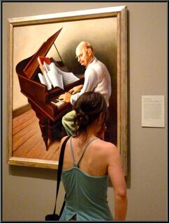 Our artist eyeing some Benton
