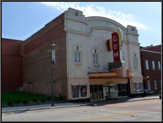 The Gem theater across the street