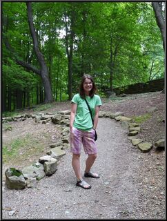 Theresa, happy with her surroundings and the climate