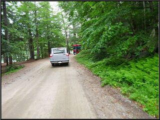 Our outfitter leading us into Floodwood Mountain Reservation