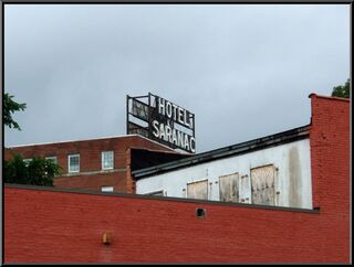 The Hotel Saranac sign
