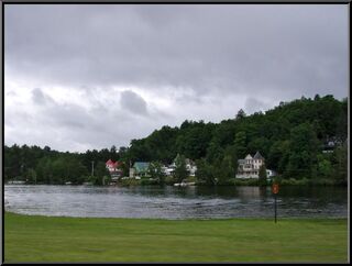 Big homes across the lake