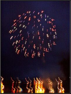 Fireworks over the lake
