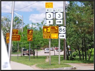 This much signage is not always helpful