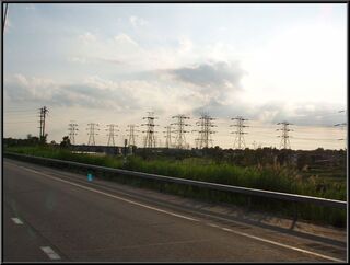 The power grid leaving Niagara Falls