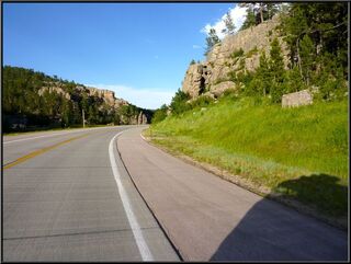 Winding past Custer State Park...