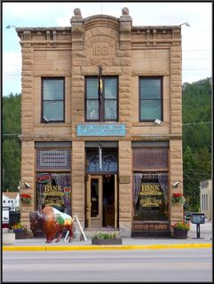A narrow old building in Custer