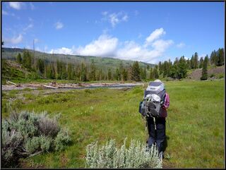 Theresa, heading for Cache Creek