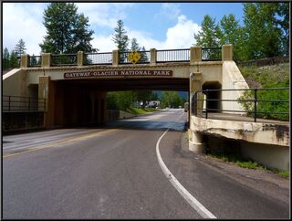 The west entrance to Glacier National Park