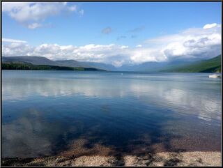 Big, blue and clear McDonald Lake