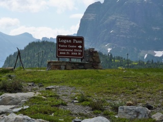 The summit of Logan Pass