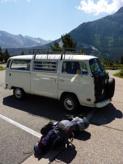 The bus' campsite