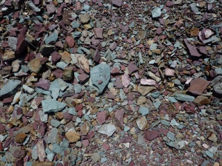 The rocks were incredibly colorful