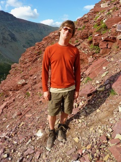 Brian, trying to stand upright