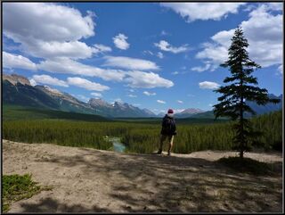 A magnificent vista at mile five or so