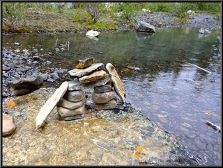 Theresa thinks it looks like a robot cairn