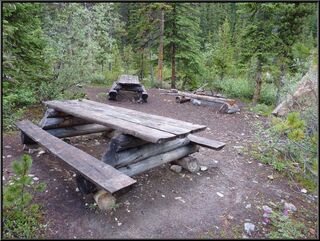 The food prep area