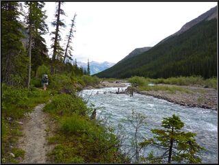 Heading back, eleven miles downhill