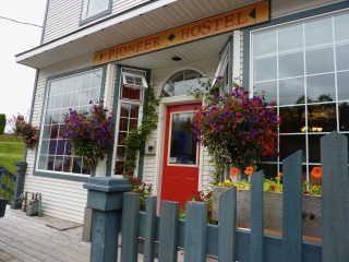 Morning in the very pleasant Pioneer Hostel
