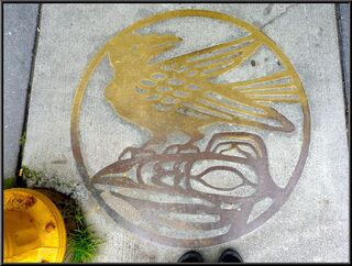 Cool sidewalk art, one of many