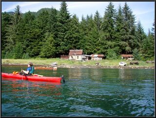 Across the Wrangell Narrows, heading up the inlet to Petersburg Creek