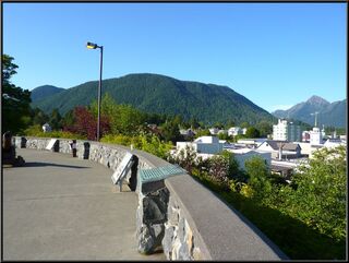 Looking at Harbor Mountain from Castle Rock