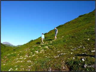 Heading down