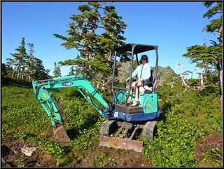 Cori got distracted by a little machinery