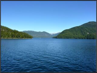 Heading back out through the narrows north of Sitka