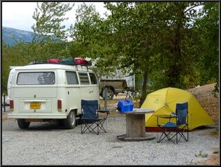 Morning at the bustling Pullen RV Park and Campground