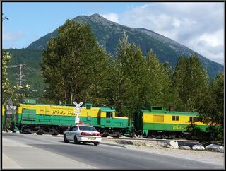 The White Pass Railroad, in a week it'll be our ride out of the woods