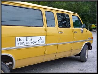 Our ride to the trailhead. Brian could have spent all day in there