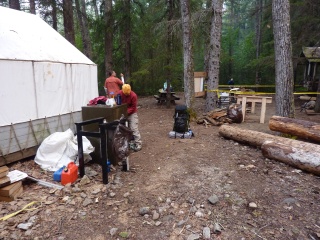 Cori, packing in a minor construction zone