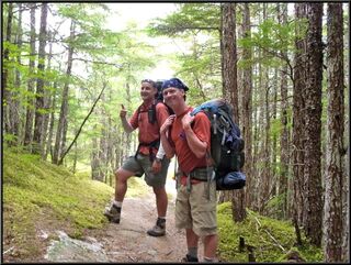 Todd and Brian, happy to be on the way to Lake Bennet again
