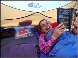Theresa, ecstatic about the effectiveness of down