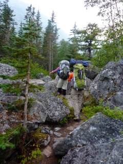 Theresa and Cori clearing bears for the boys