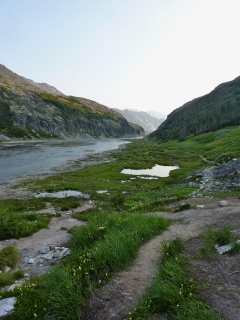 Looking down the trail from Happy Camp toward Long Lake
