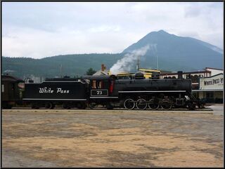 The White Pass steam engine