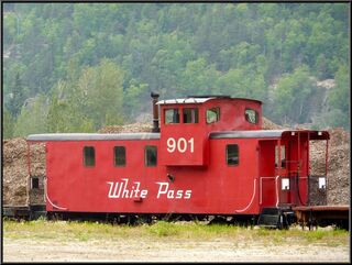 A caboose out to pasture