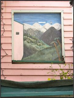 A back alley mural