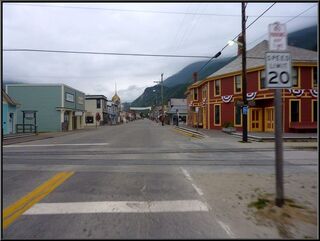 An empty Skagway at 5:45