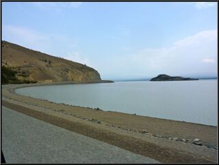 The bottom of Kluane on the new road