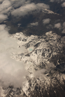 The cascades from the air.