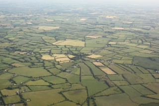 Ireland from the air.