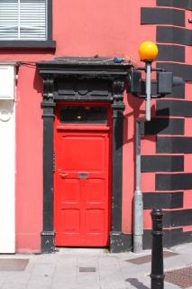 When we get a red door, it will have a yellow ball next to it.