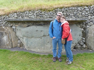 Brian, Theresa and a rock.