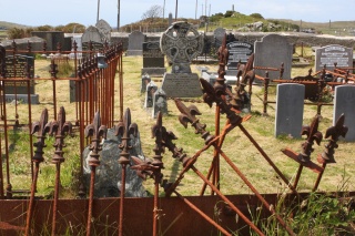 The cemetery at Ghleann Cholm Cille church of Ireland.