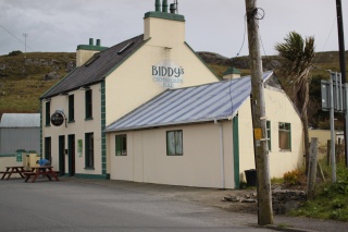 Biddys pub. Very nice and comfy. It is for sale. Theresa says no.